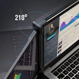 Teamgee Portable Monitor for Laptop, 12” Full HD IPS Display, Dual Triple Monitor Screen Extender, HDMI/USB-A/Type-C Plug and Play for Windows, Chrome & Mac, Work with 13”-16” Laptops